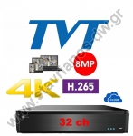  TVT TD-2932TD-HP H.265 4  5-  32  (, TVI,CVI  AHD) 16     