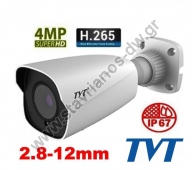  K bullet 4.0MP  IP H265  varifocal  2.8-12mm TD-9442S4 FZ 