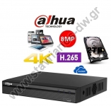  DAHUA XVR5108HS-4KL + 2TB 4K  DVR 8  H.265   8MP   2TB 