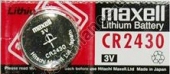  CR2430 Μπαταρία λιθίου (κουμπί) 3V 