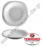  Πιάτο Οπαλίνας βαθύ 22cm Tempered σε χρώμα λευκό DW-38183 