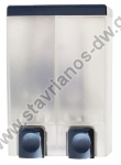  Διανεμητής σαπουνιού διπλός τοίχου πλαστικός με χωρητικότητα 2 x 500ml DW-9221 