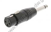   Canon XLR 3-Pin   6.35 mm mono  SWOP 15941B 