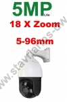  DW-PTZ-5E TVI PTZ speed dome camera  18x     5-96mm  5MP 