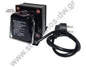  Μετατροπέας AC - AC Converter διπλός με Τάση εισόδου / Εξόδου: 110V AC 50/60 Hz ή 230V AC 50/60Hz (επιλογή με διακόπτη) και ισχύ 200VA max THG-200 