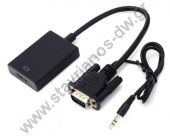  Converter VGA + 3.5mm    HDMI   USB    VD-242 