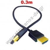   HDMI  19pin  HDMI  19pin High Speed   0.3m HDMI-0.5M 