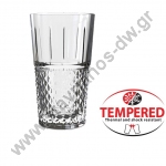  Γυάλινο Ποτήρι tempered Σκαλιστό Μπύρας - Cocktail - Νερού με χωρητικότητα 35.5cl DW-39653 
