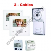  2-CABLES VIDEO DOOR KIT 2 KIT 1     2   2    4.3" 