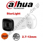  DAHUA HAC-HFW1231R-Z-A-2712 Bullet  Starlight   2MP   2.7mm -12mm motorized  . 