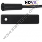  NOVA 2014SD Black NC Επαφή Μαγνητική για συρόμενα κουφώματα αλουμινίου με κλειδαριά πολλών σημείων κλειδώματος και για πόρτες ασφαλείας 