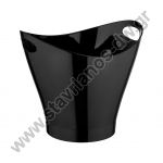  Σαμπανιέρα πλαστική σε μαύρο χρώμα 6lt DW-41336 