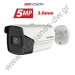  HIKVISION DS-2CE16H8T-IT5F Κάμερα Bullet Ultra Low Light 5MP με φακό 3.6mm και IR80m 
