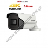  HIKVISION DS-2CE16U1T-IT5F  Bullet 8MP   3.6mm  IR80m 