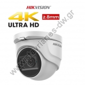  HIKVISION DS-2CE76U1T-ITMF  Dome Ultra Low Light 8MP 4K   2.8mm 
