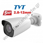  TVT AHD Υβριδική Κάμερα Bullet AHD / CVI / TVI / CVBS 4 τεχνολογίες σε 1 κάμερα με φακό 2.8 -12mm και ανάλυση 5MP TD-7452AE2 