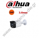  DAHUA HAC-HFW1239TLM-A-LED-0360B-S2 Bullet Κάμερα Starlight με ανάλυση 2MP και φακό 3.6m με ενσωμ.μικρόφωνο 