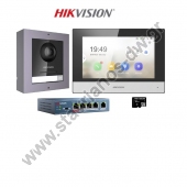  HIKVISION - DS-KIS602 KIT θυροτηλεόρασης IP μιας κλήσης, με ανάλυση 2MP και απομακρυσμένο έλεγχο 
