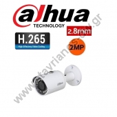  DAHUA IPC-HFW1230S-0280B-S5  IP bullet 2MP  IP H265   2.8mm 