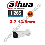  DAHUA IPC-HFW3241T-ZAS-27135  Κάμερα IP bullet 2MP τεχνολογίας IP H265 με φακό 2.7-13.5mm 