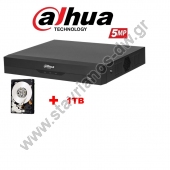  DAHUA XVR5104HS-I3 + 1TB  4     5MP Lite   1TB 