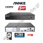  Y  4    1TB (+1IP) H-265+   5MP Lite DW-43244+1TB 