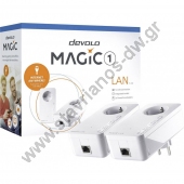  DEVOLO MAGIC 1 LAN STARTER KIT     1200Mbit/s Gigabit LAN   Passthrough 