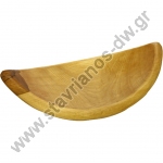  Ξύλινο μπολ σε σχήμα φύλλου χειροποίητο με διάσταση 44x27cm απο ξύλο οξιάς DW-45322 