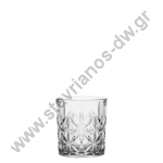  Γυάλινο ποτήρι Χαμηλό σκαλιστό Λουλούδι για Ουίσκι με χωρητικότητα 23cl DW-47314 