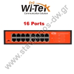  WI-TEK - WI-SG116D V2 Switch 16 θυρών 1000Mbps με VLAN 