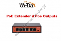  WI-TEK - WI-PE51E PoE Extender  4 PoE Outputs 