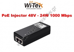  WI-TEK - WI-POE51-48V PoE Injector 48V 24W  1000bps 