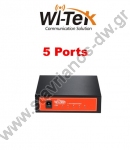  WI-TEK - WI-SG105 V2 Switch 5 θυρών 1000Mbps 