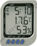  Ψηφιακό θερμόμετρο / υγρόμετρο με ένδειξη ώρας DW-47748 
