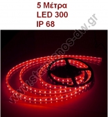   LED     IP68  300 LED   5  24W  LED SMD 3528     12 V DC LDT-3528/68RD 