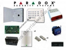  Συναγερμός PARADOX SP6000 ( ΣΕΤ) Κεντρική μονάδα 8 ζωνών επεκτάσιμο έως και 32 ζωνών Πλήρες σέτ συναγερμού ALARM-2 