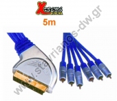   Scart   6 x RCA     5m CR-636/5M 