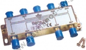  Διακλαδωτήρας μεταλλικός για επίγεια κανάλια με φίς τύπου F απο 1 είσοδο σε 8 εξόδους DK-980 