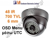   Dome   SONY 1/3" + Effio-E   700TVL   6mm   UTC Controller EN-DVI30-70A 