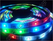   LED - Strips   IP67  300 LED   5  18W  LED SMD 3528  RGB    12 V DC LDT-73RGB 