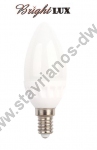  LED Λάμπα τύπου Candle βάσης E14 με ισχύ 4.5W και τροφοδοσία 230V AC και θερμοκρασία χρώματος COOL 6000K LED-45C4 