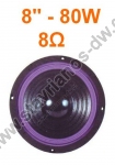  Woofer 8" Full range 8   80W max    SSW-808 