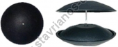  Αντικλεπτικά καταστημάτων-ρούχων Κονκάρδα σε χρώμα μαύρο και σχήμα Golf Ματ με διαστάσεις 44 mm (τιμή τμχ) YF-009 