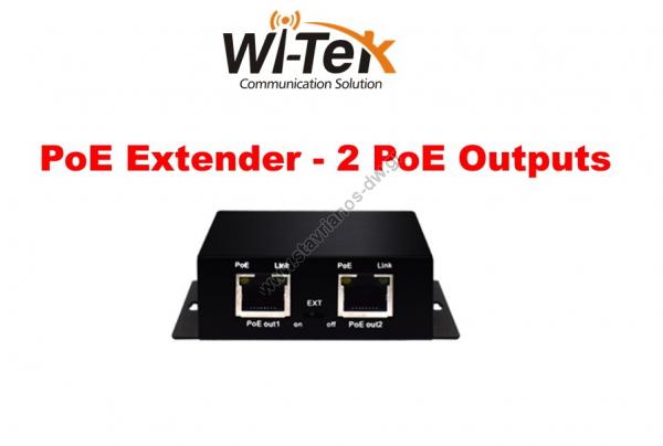  WI-TEK - WI-PE31E PoE Extender  2 PoE Outputs 
