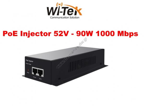  WI-TEK - WI-POE58-BT PoE Injector 52V - 90W  1000Mbps 