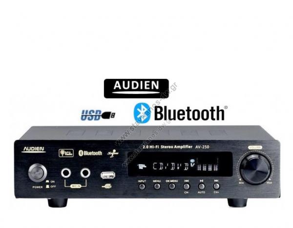   Hi-Fi  Bluetooth  USB VFD Display   2 x 25W rms AV-250A 