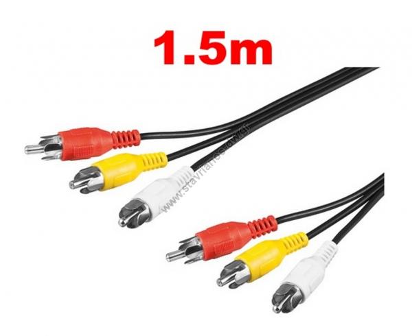   3 RCA  3 RCA stereo   1.5m 24300-1.5M 