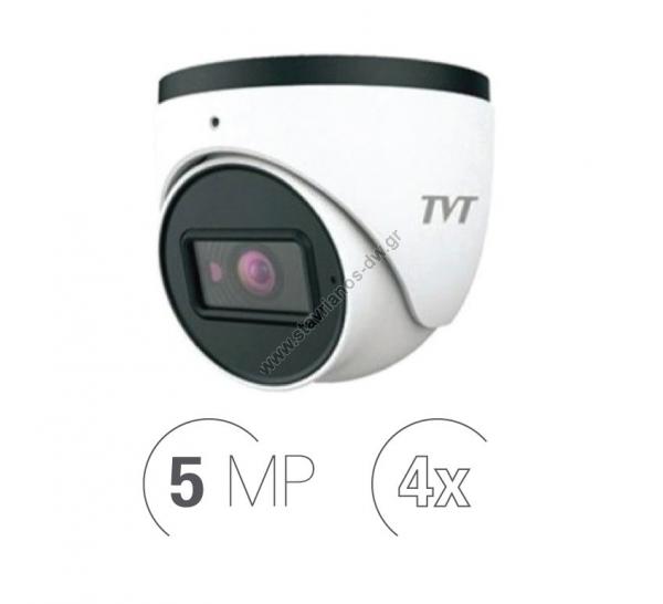  TVT TD-7555AE3 AHD  DOME  4  AHD / CVI / TVI /CVBS   5MP   Varifocal 2.7 - 12mm motorized 