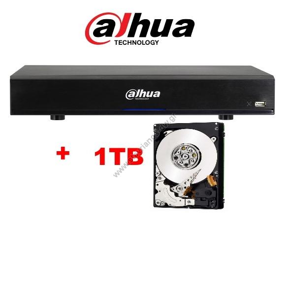  DAHUA XVR7104HE-4K-I2 + 1TB  4    1TB     4 