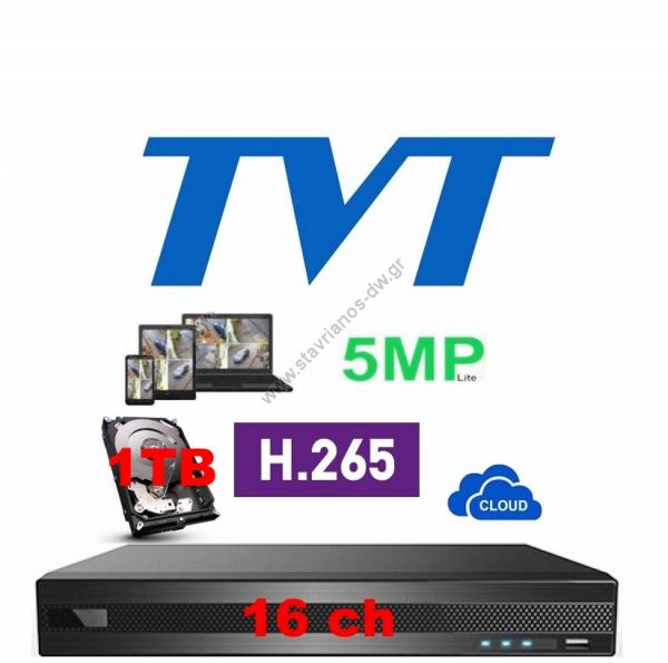  TVT TD-2116NS-HC + 1TB H.265  5-  5.0M Lite 16  ( IP TVI CVI  AHD)  1    1 